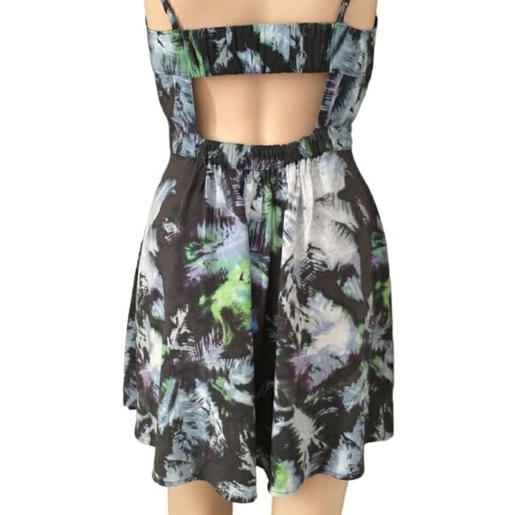 American Eagle Sundress XS Mini Romper Fit Flare Tie Dye Cut Out Back Detail. - Picture 8 of 15